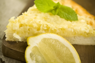 Пирог с лимоном, песочное тесто, 700 г, Три Колобка