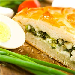 Пирог с зеленым луком и яйцом 1037777
