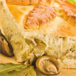 Пирог с капустой и грибами 1037834